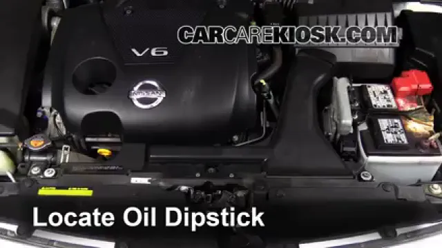 2013 Nissan Maxima SV 3.5L V6 Aceite Controlar nivel de aceite